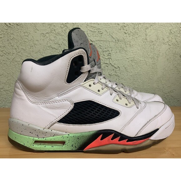 Nike‎ Air Jordan 5 Retro Poison Green Black 136027–115 Sz 10.5 main image 11
